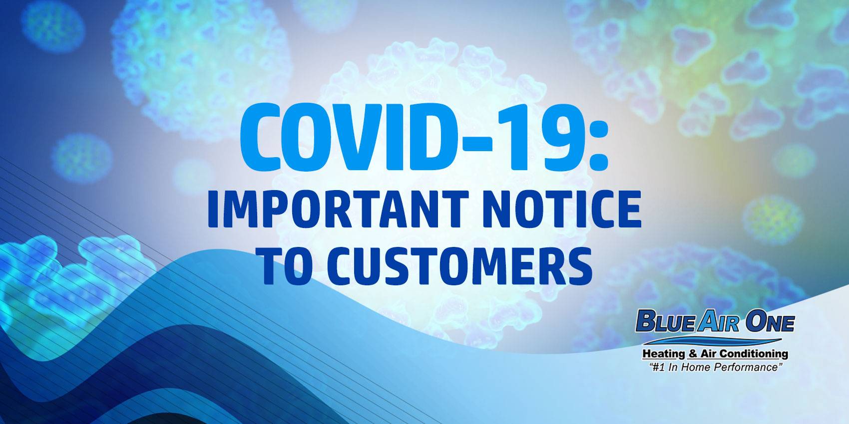 Covid-19 Update important notice to customers
