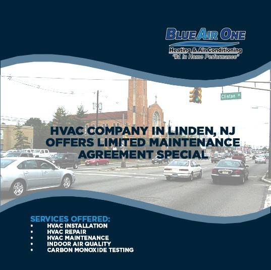 HVAC Company in Linden, NJ Offers Limited Maintenance Agreement Special